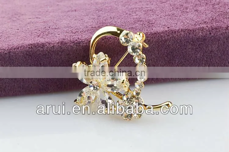 Crystal brooch pin fashion jewlery brooch