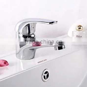 Deck Mount Single Handle Center Set Bathroom Vessel Sink Faucet