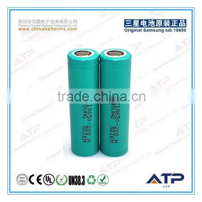 Samsung lithium ion battery cell 18650 2000mah / 18650 high discharge rate battery cells / Samsung INR18650-20Q
