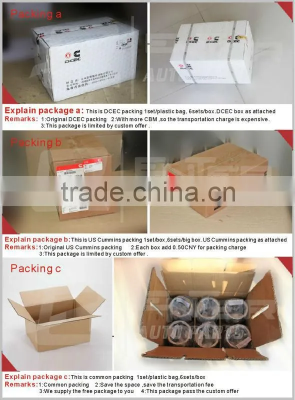 hot sale 4933120 4955190 engine parts piston assembly