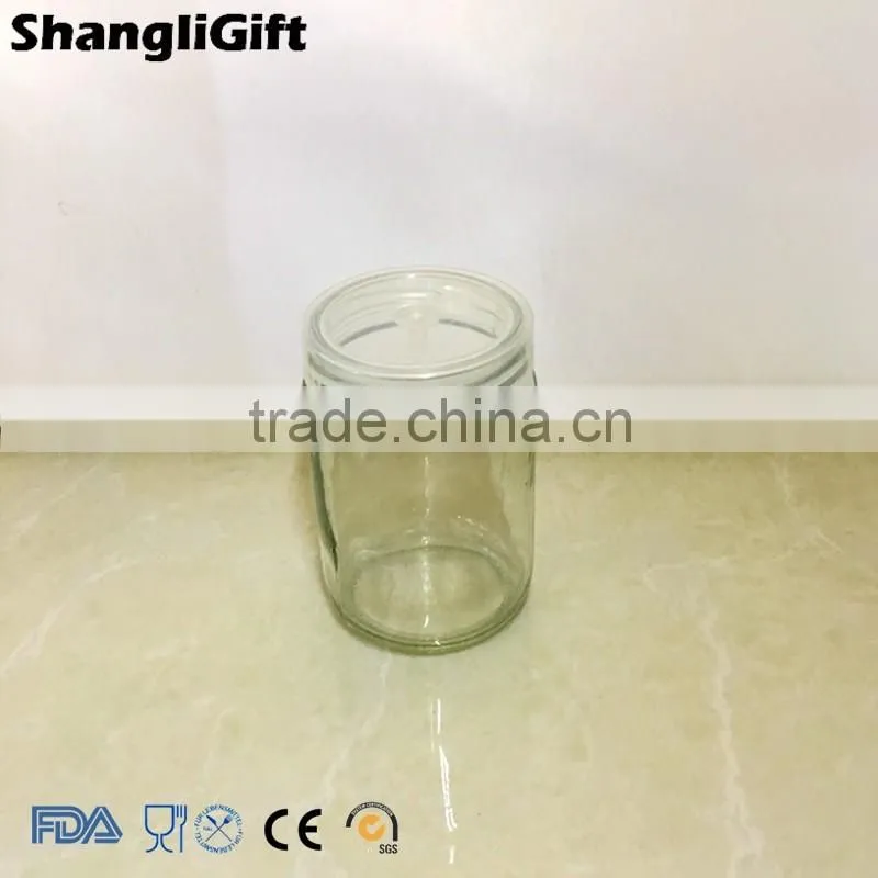 12oz Culture Jar 360ml Clear Glass With Plastic Cap