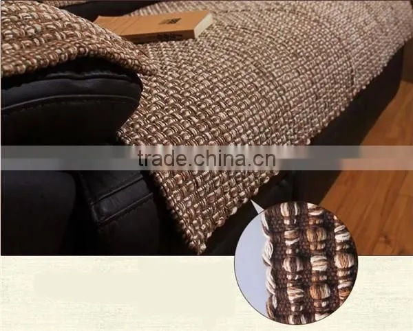 2014 New Design Weave Knit leather sofa seat cushion covers
