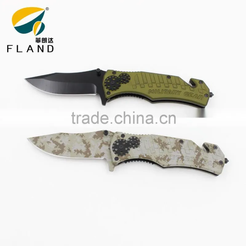 yangjiang factory manufacture 2015 New style multi function with gear saber hunting knife