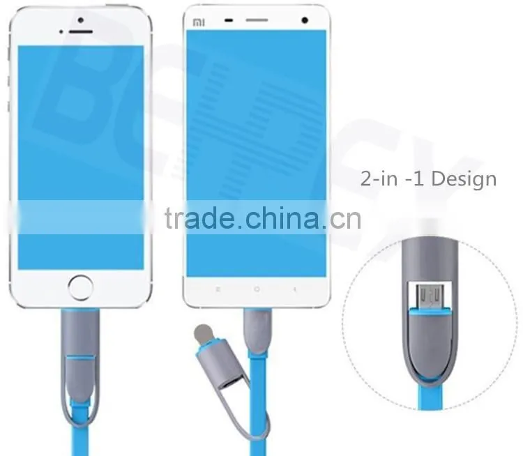 Flat Magnetic Snake 2-in-1 Micro cable