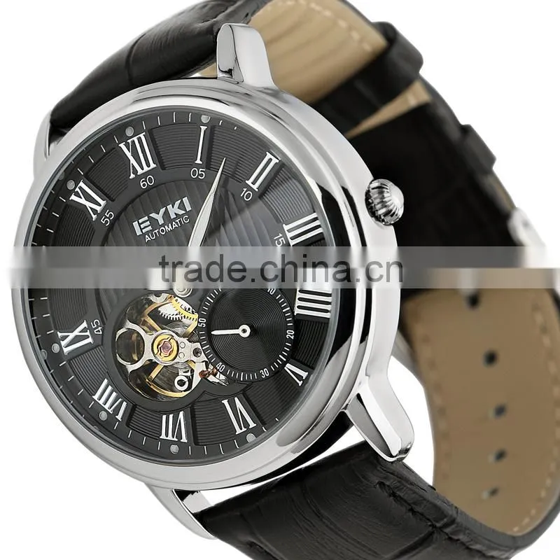 Black Men Fashion Dress Watch Mechanical Automatic Movement WM350