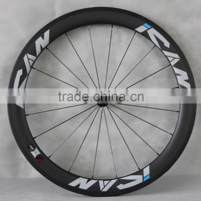 56mm clincher carbon bicycle wheels 27mm width road bike wheelset R13 hubs Sapim CX-Ray spokes 56C