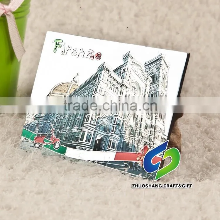 Hot Selling Wholesale special customed SCENERYaluminium foil fridge magnet/Fridge magnet