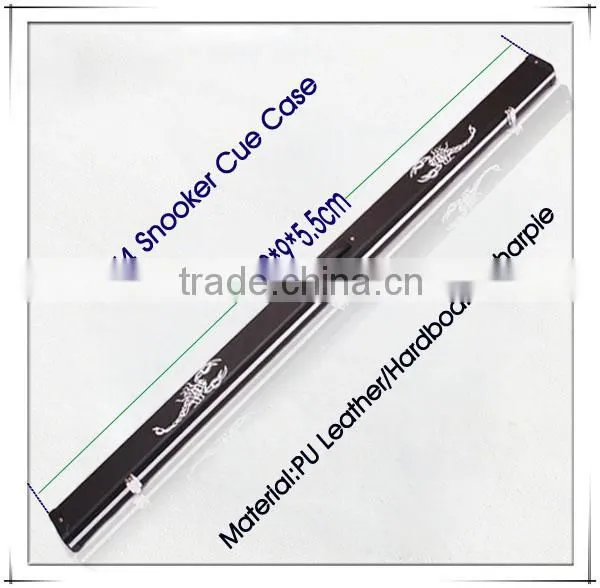 3/4 Pu Leather Snooker Cue Case with Two Compartments