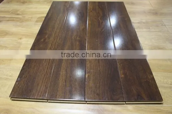 12mm HDF high gloss wooden laminate flooring