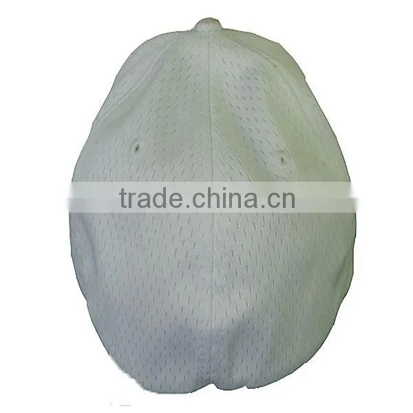 Custom 6 panel embroidery net fabric fitted hats