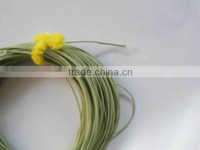High quality fly line with welding loop, expose loop and braid loop