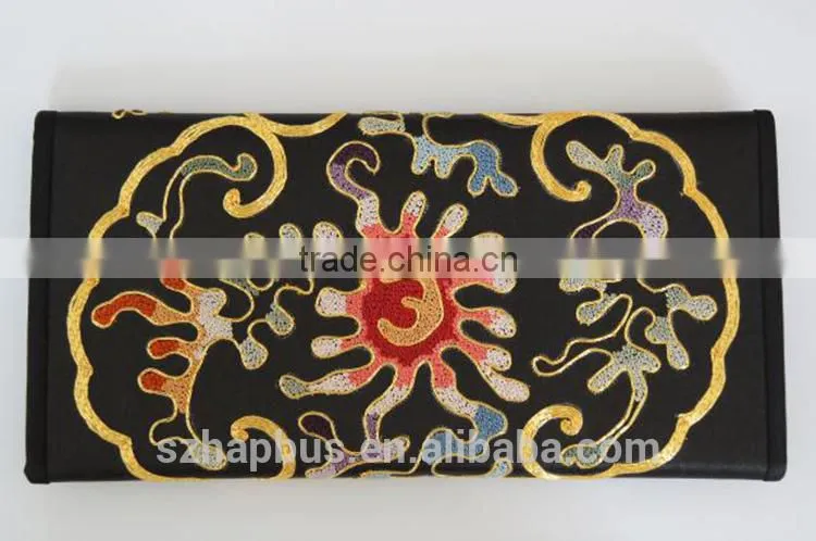 Handmade Silk Embroidery Ladies' purse/ Wallet/Handbag