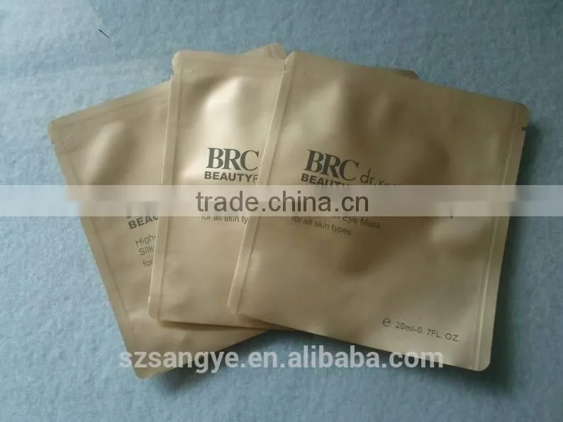 China cosmetic aluminum foil plastic bag for Eye Mask packing