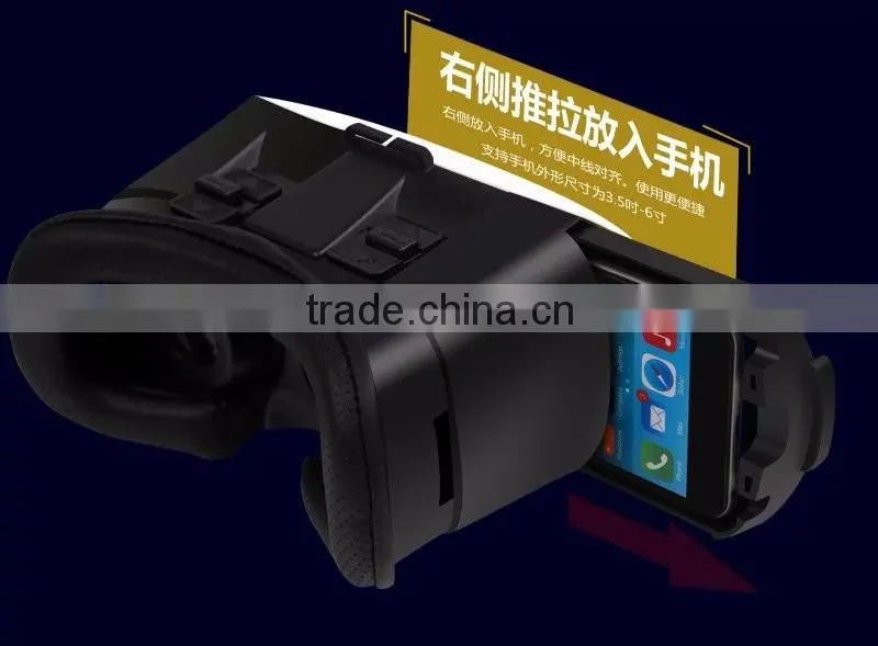 Top Sale VR BOX Version 3D Glasses Virtual Reality 3D VR Glasses For 3.5 - 6.0 inch Smartphone For iPhone 6/6s TB-0165