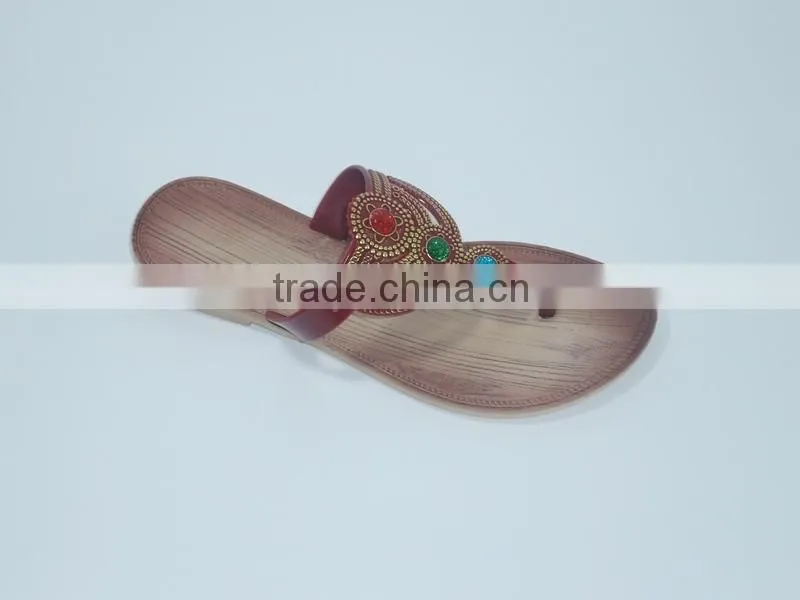 2015 PVC PCU Ladies Shoes Flipflops slippers