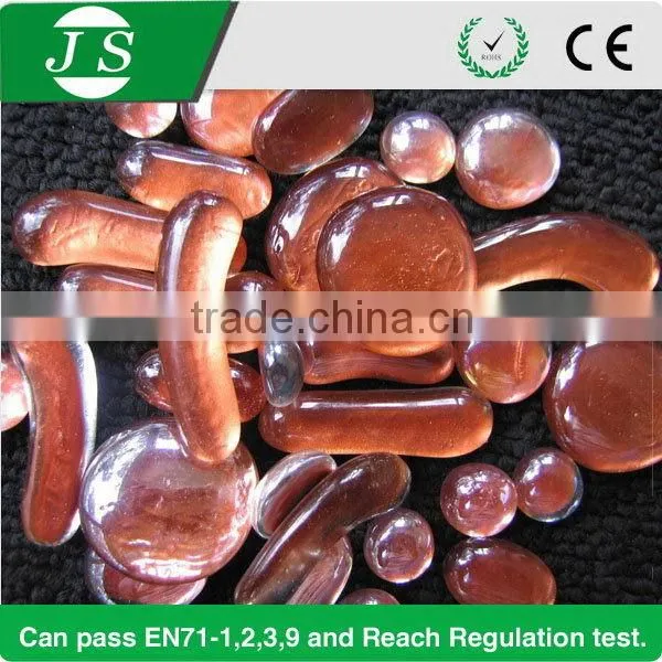 High quality new glass pebbles decoration