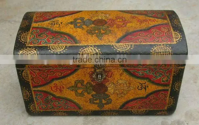 Chinese antique tibet decorative storage box