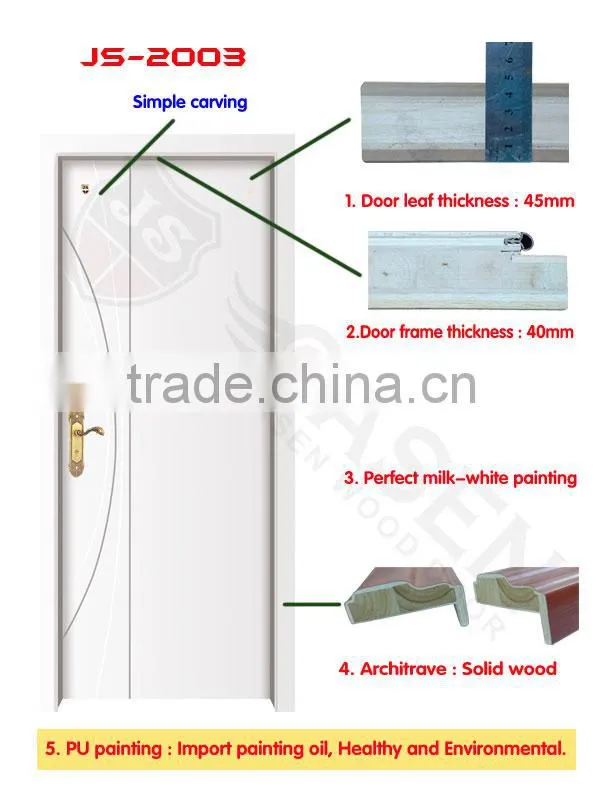 mahogny economic HDF grooving wooden door
