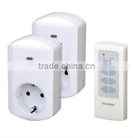 TW68G, 1v1, 1v2, 1v3, 1v4, wireless Remote Control Socket (Germany type, plug-in)