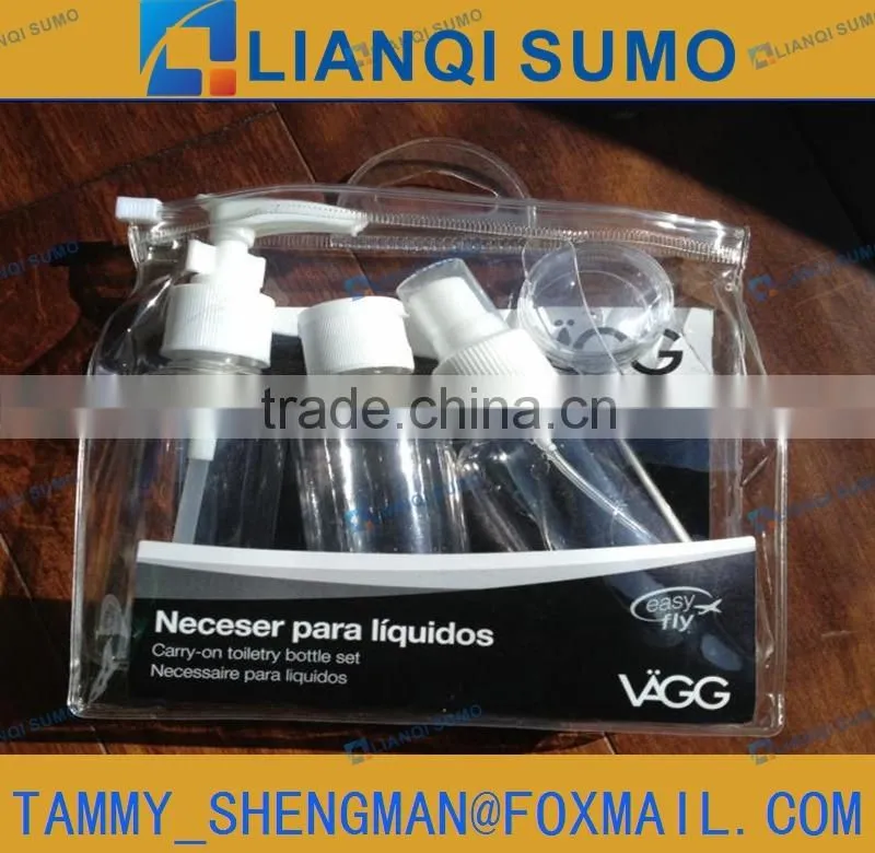 PET plastic air Shampoo travel BOTTLE