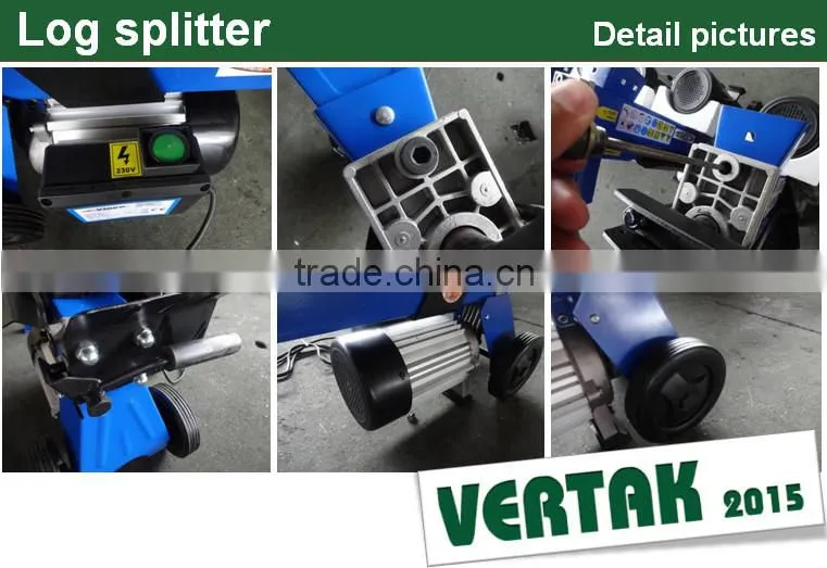 New arrival blue used wood log cutter and splitter/cheap log splitter for sale
