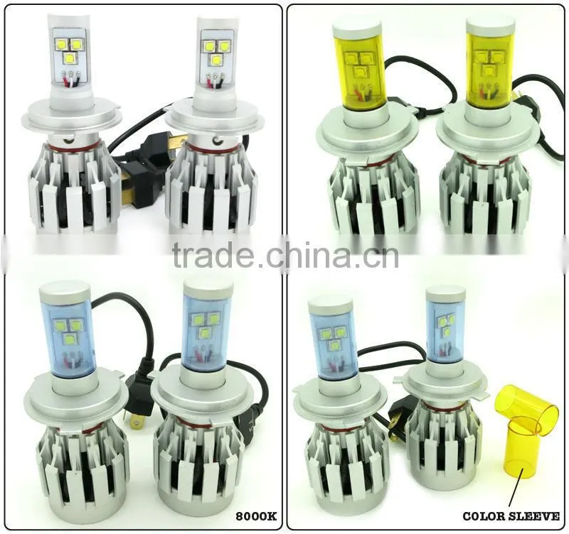 12V 24V 4000LM H4 H7 H8 H9 H10 H11 H16 9005 9006 all in one LED headlight