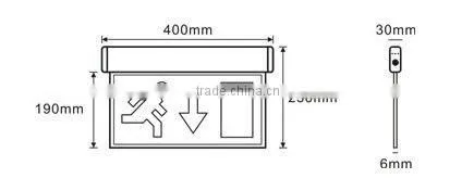 2016 Newest Emergency Exit Sign DP968WH