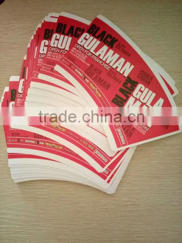 high quality custom printing double side pe coating wholesale recycled disposable paper cup fan