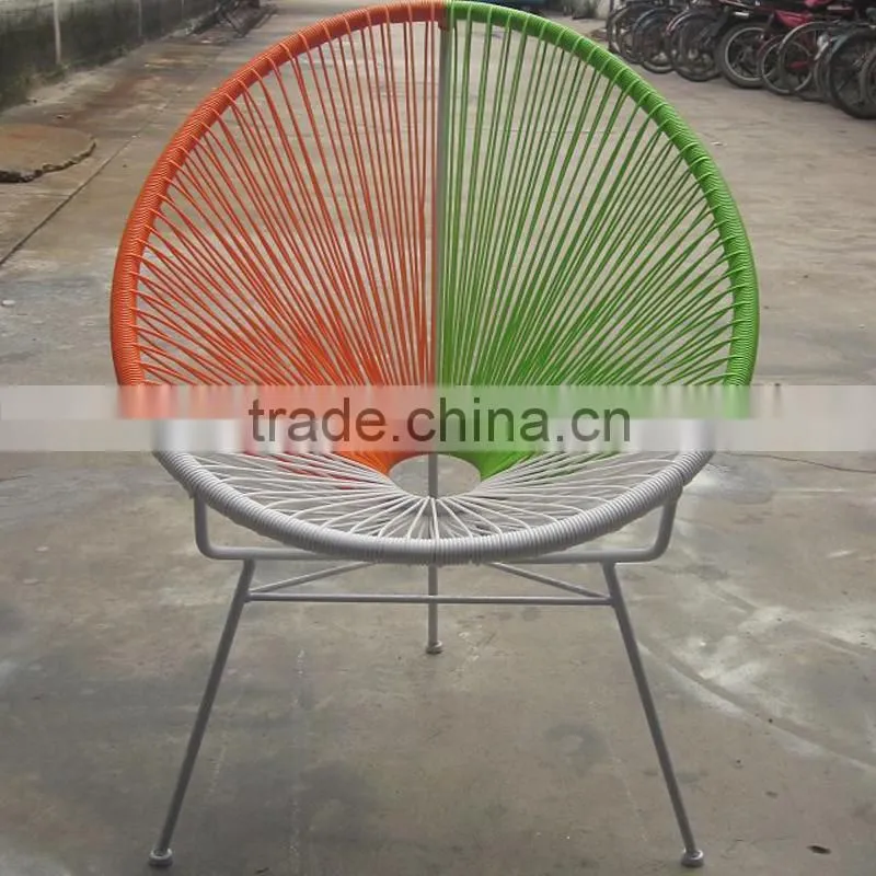 Party Light Oval Sun Colourful Wicker kids rattan chair