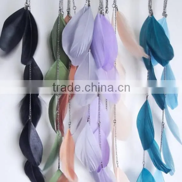 2014 fashion celebrity Bohemia hairband type peacock feather hairband