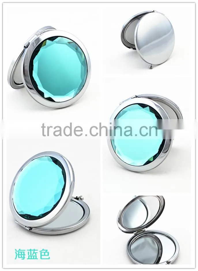 Promotional metal cosmetic mirrors /pocket mirror/compact mirror can add your own logo