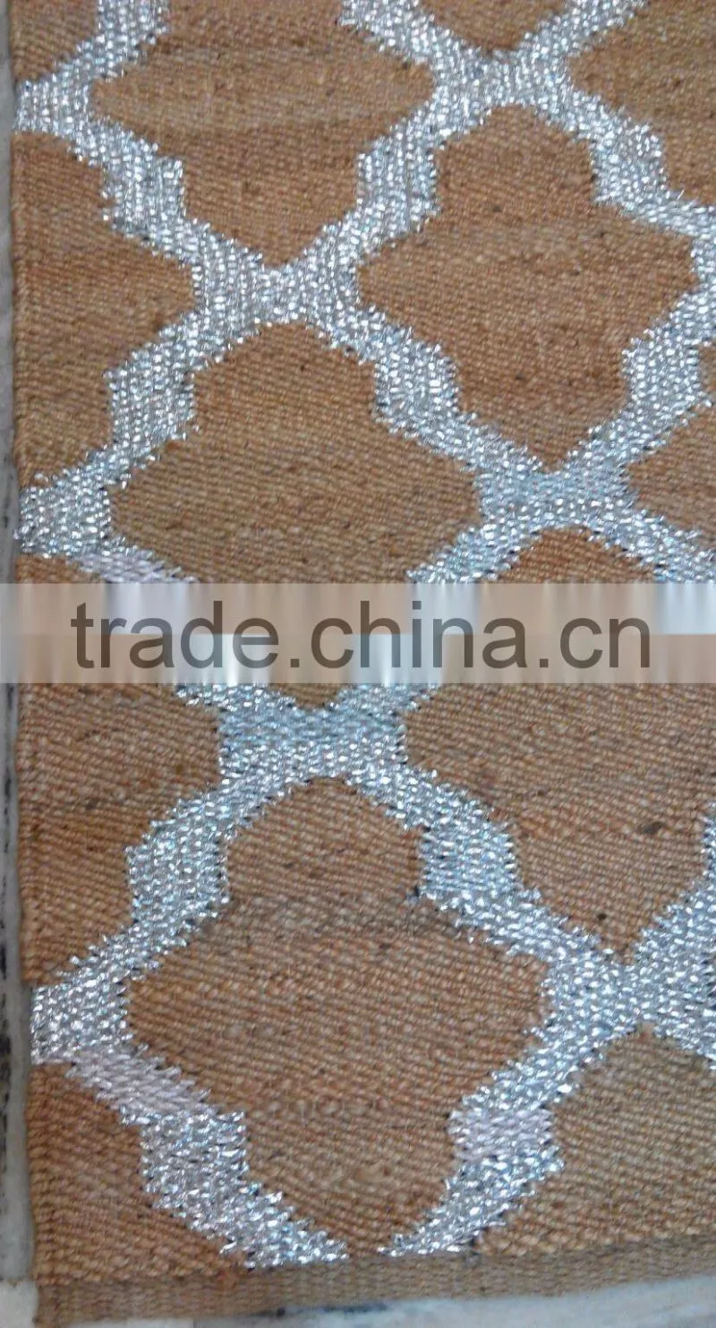 Jute Hemp Metallic Rugs Jaipur Indian Jute rugs