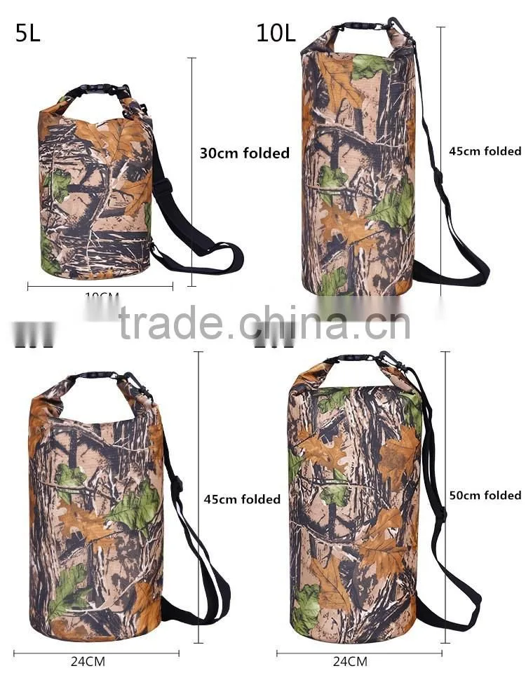 Camping boating hiking floating fishing dry waterproof tarpaulin backpack