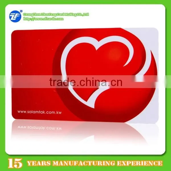High class Printable Plastic dual frequency card