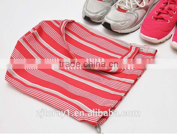 Polyester Drawstring Duffle Laundry Shoulder Backpack Shoe Bag