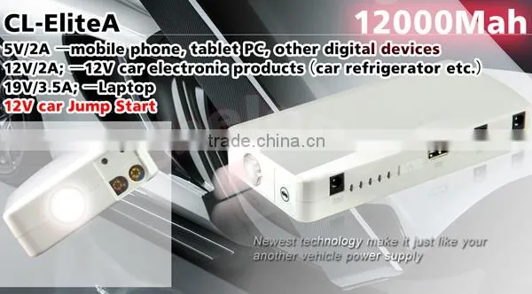 AC 12V/12AH Portable Car Jump Starter With Air Compressor
