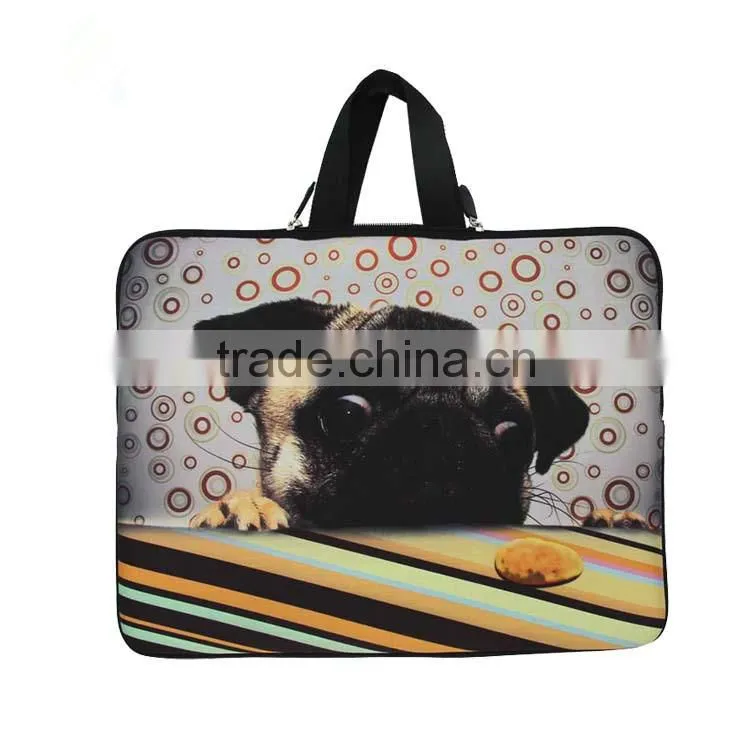 New fabric neoprene laptop bag with printing