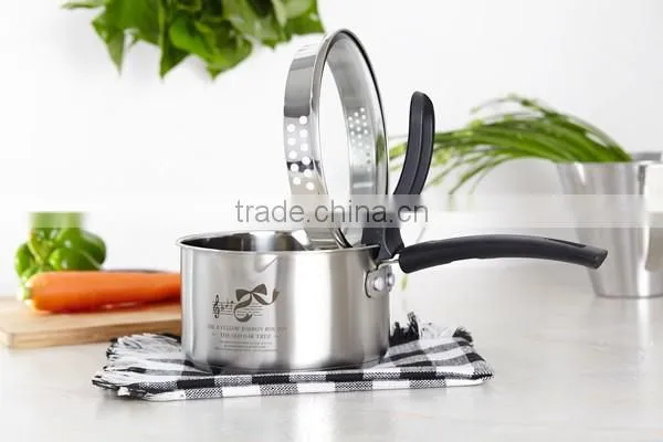Sauce pans type stainless steel cookware pot with lid