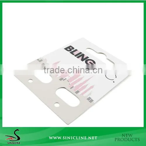 Sinicline Wholesale Art Paper Printed OEM Earring Display Hanging Tags