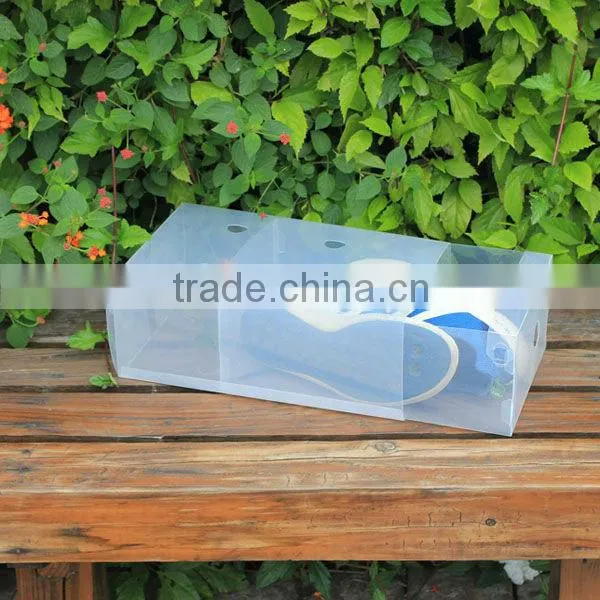 PP plastic clear ladies exquisit shoe box