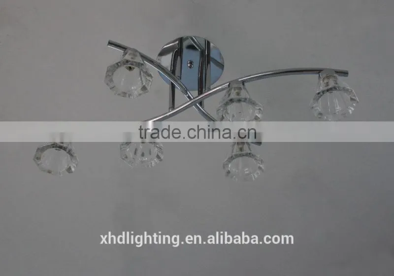 Zhongshan XHD 3 heads European iron ceiling lamp modern Ceiling lamp with light source