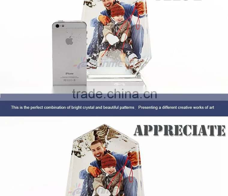 Sunmeta factory sublimation cystal trophy for 3D vaccum machine BXP-01