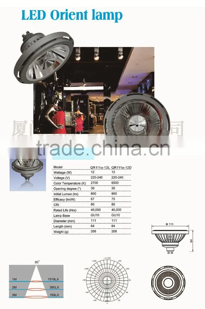 china manufacturer led ar111 12w ce rohs