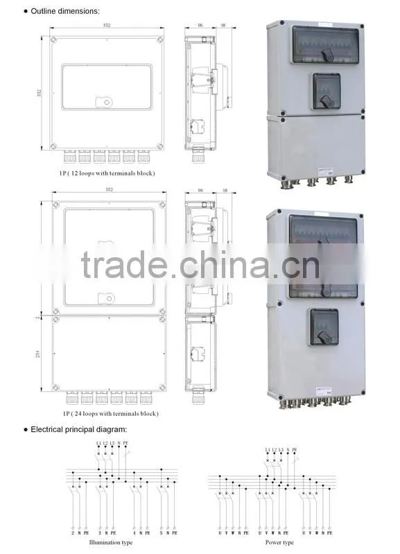 High Quality Industrial Water Proof Plastic Distribution Box