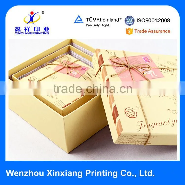 Attractive Durable Brown Kraft Paper Gift Boxes with your design