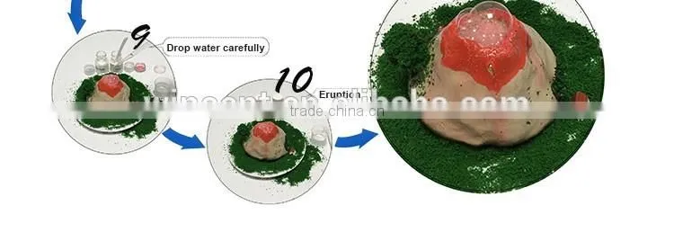 Ceramic Material Science Lesson Educational Toy DIY Volcano