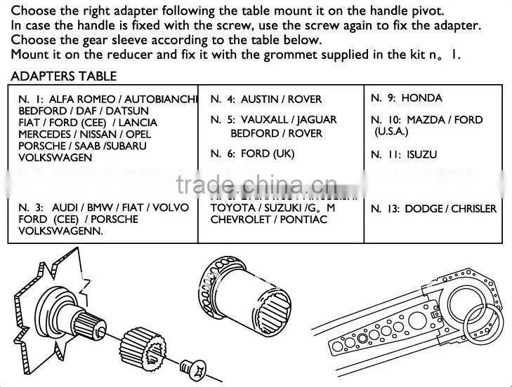Power window motor, Kit Motores Elevavidrios, Vidrios Electricos(PW804)