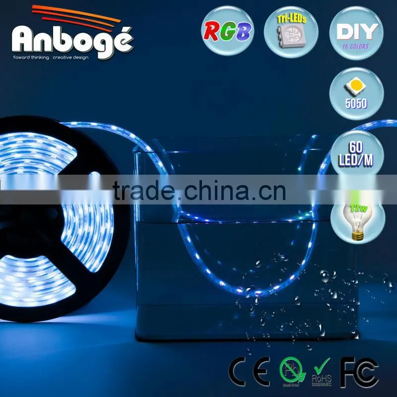 NEW PRODUCT 12V 5050 RGB 60 LED/M IP68 FULL WATERPROOF LED STRIP LIGHT