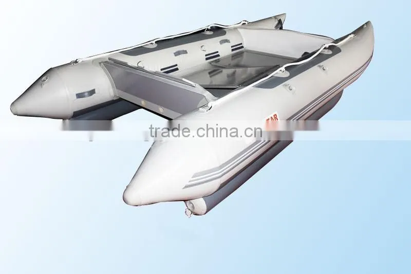 2016 CE korea PVC hot sale inflatable catamaran boat