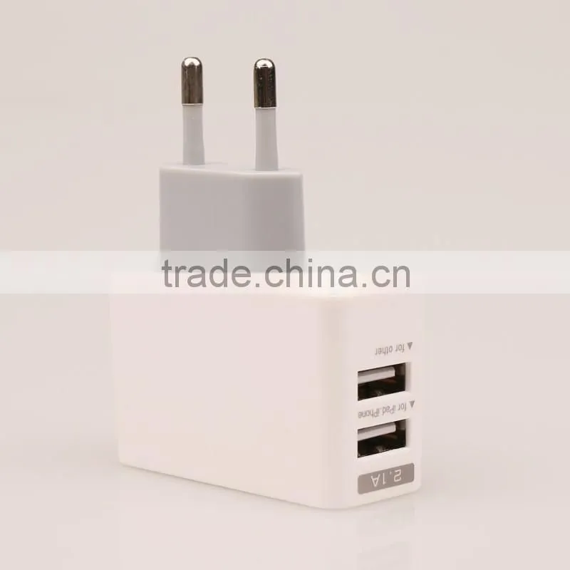 2016 Newest 2USB Travel Adapter Gugangzhou Universal Travel Charger For E-book Readers,PC,PDA